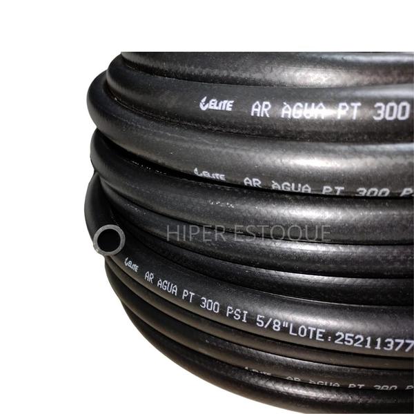 Mangueira Calibrador Ar e Água Reforçada 5/8 300psi - 50m - Elite Imagem de Mangueira Calibrador Ar e Água Reforçada 5/8 300psi - 50m