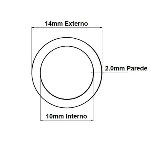 Imagem de Mangueira Cristal 10mm 3/8 x 2,0mm Tubo Transparente 3mt