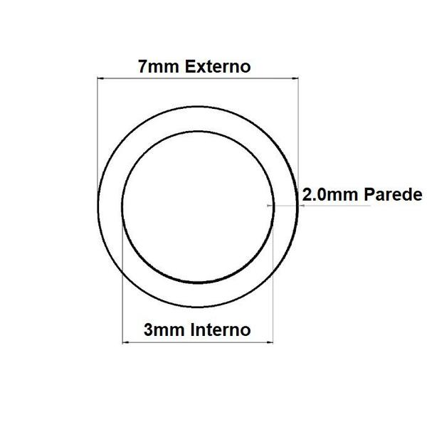 Imagem de Mangueira Cristal 3mm 1/8 x 2,0mm Tubo Transparente 4mt