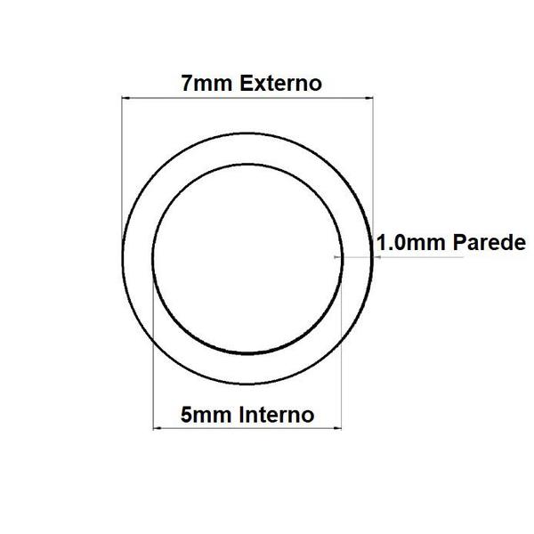 Imagem de Mangueira Cristal 5mm 3/16 x 1,0mm Tubo Transparente 4mt