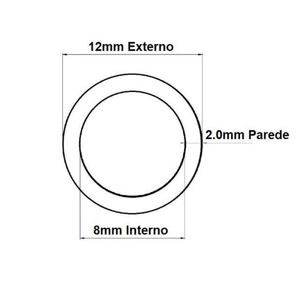 Imagem de Mangueira Cristal 8mm 5/16 x 2,0mm Tubo Transparente 3mt