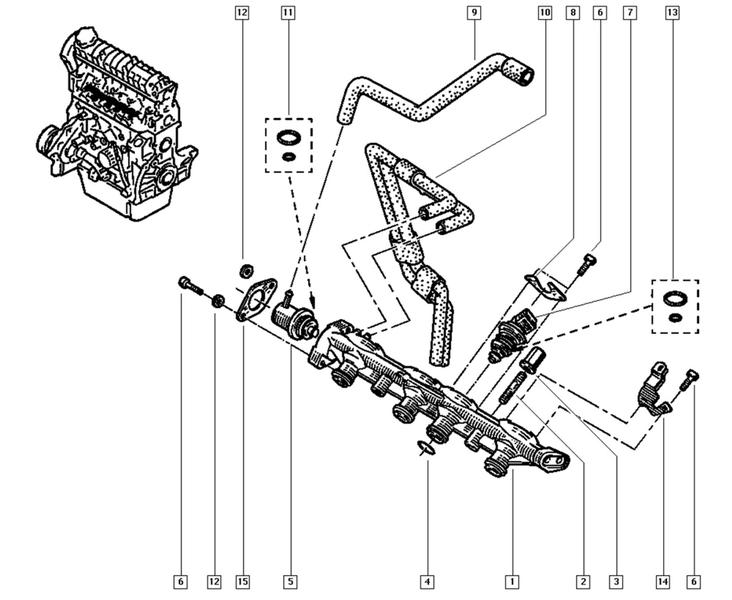 Imagem de Mangueira De Combustivel Renault Laguna - 8200174933