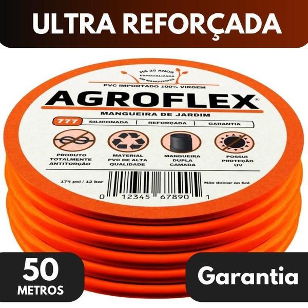 Mangueira De Jardim Agroflex 20 M + Esguicho Tramontina Imagem de Mangueira De Jardim Agroflex 20 M + Esguicho Tramontina