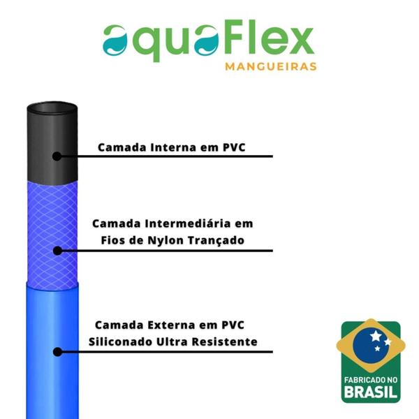 Imagem de Mangueira de Jardim Tripla Camada 10 M AquaFlex