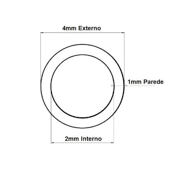 Imagem de Mangueira de Silicone 180 Atóxica Flexível 2mm x 4mm 10mt