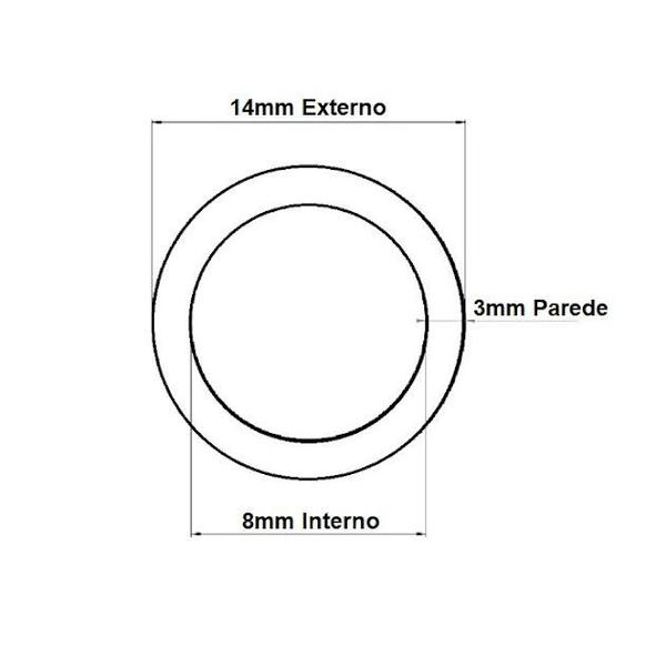 Imagem de Mangueira de Silicone 207 Atóxica Flexível 8mm x 14mm 3mt