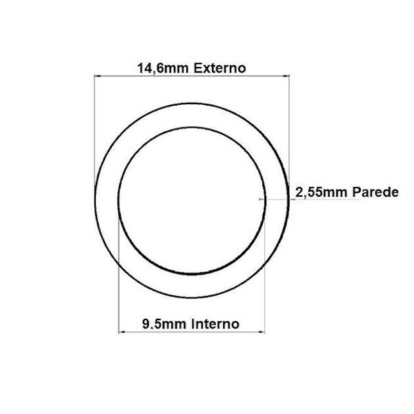 Imagem de Mangueira de Silicone 208 Atóxica Flexível 9,5mm x14,6mm 4mt