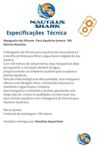 Imagem de Mangueira De Silicone Para Aquários Jeneca 100Mt Nautilus