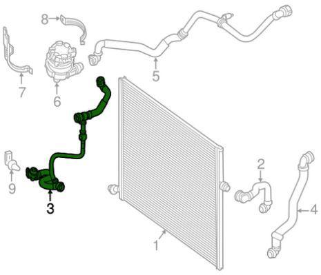 Imagem de Mangueira do Radiador Mercedes Glc250 2.0 Cgi de 2016 À 2019 - A2535017200