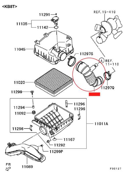 Imagem de Mangueira Filtro de ar para Turbina L200 Triton Pajero Dakar 3.2 - Original