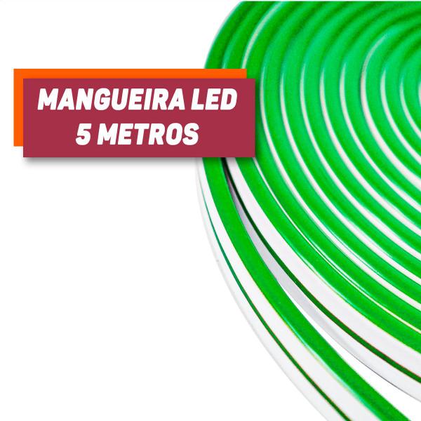 Imagem de Mangueira Fita Led 6x12 12v Verde Neon Automotivo