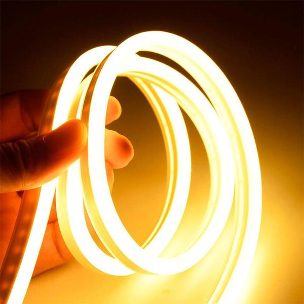 Mangueira Fita Led Neon Branco Quente 5 Metros com Fonte - Luck Imagem de Mangueira Fita Led Neon Branco Quente 5 Metros com Fonte