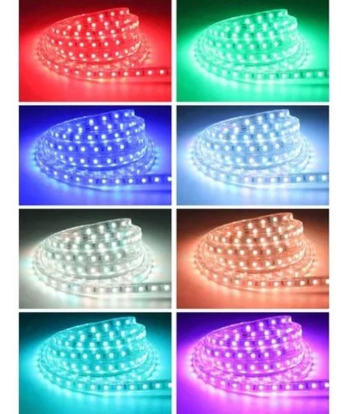 Mangueira Fita Led Rgb 51 Metros + 3 Controladores + Fonte - k1mstore Imagem de Mangueira Fita Led Rgb 51 Metros + 3 Controladores + Fonte