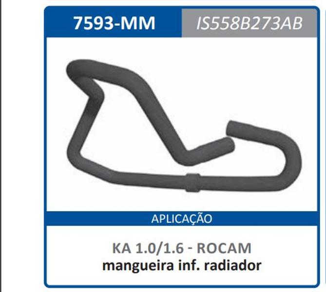 Imagem de Mangueira inferior do radiador ford ka 1.0 1.6 rocam