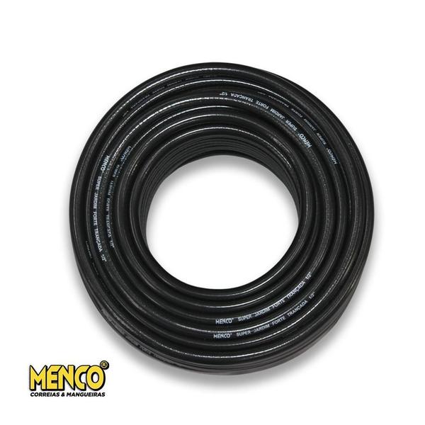 Mangueira Jardim 40 Metros Menco Reforçada Trançada 1/2 Pol Imagem de Mangueira Jardim 40 Metros Menco Reforçada Trançada 1/2 Pol