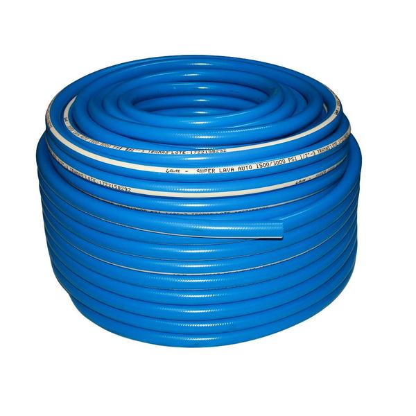 Imagem de Mangueira Lavador Carro Duas Lonas 1500psi 1/2 pol Azul- 15m