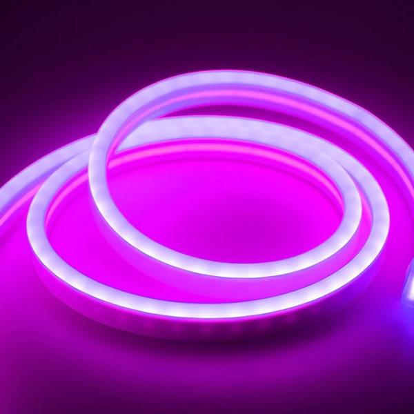 Imagem de Mangueira Led Neon 12v Roxo 5 Metros 12mm Plug P4 Flex