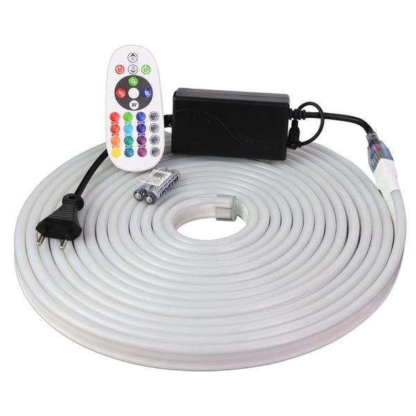Mangueira Led Neon Rgb Colorida 9m Controle Fonte 110V - Aerbes Imagem de Mangueira Led Neon Rgb Colorida 9m Controle Fonte 110V
