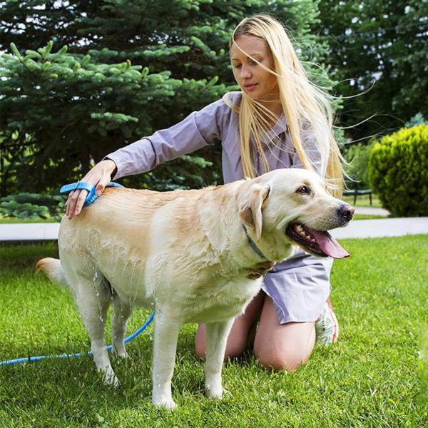 Imagem de Mangueira Luva Banho Pet Cachorro Chuveirinho Massageador