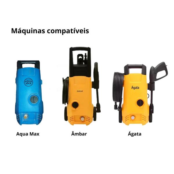 Imagem de Mangueira Nylon 5m 1/4 Compatível com Lavadora WAP Aqua Âmbar Ágata