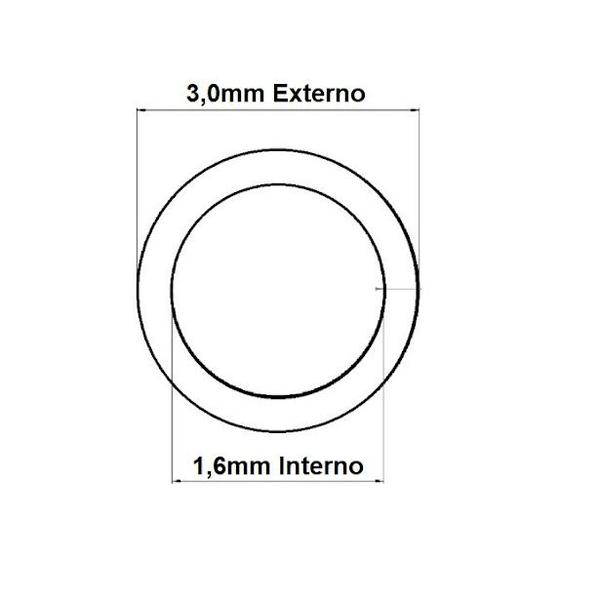 Imagem de Mangueira Odontológica Espaguete Dabi 3,0x1,6mm Cristal 3mt