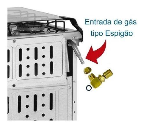 Imagem de Mangueira P/ Gás Embutido 3,0m+adaptador Dako Curvo Fogão