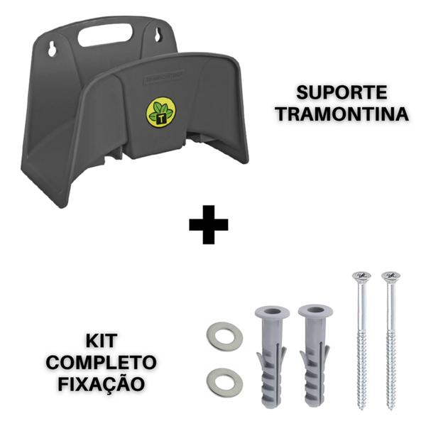 Imagem de Mangueira para Casa Siliconada Laranja 20 Mts + Suporte DuraFlex