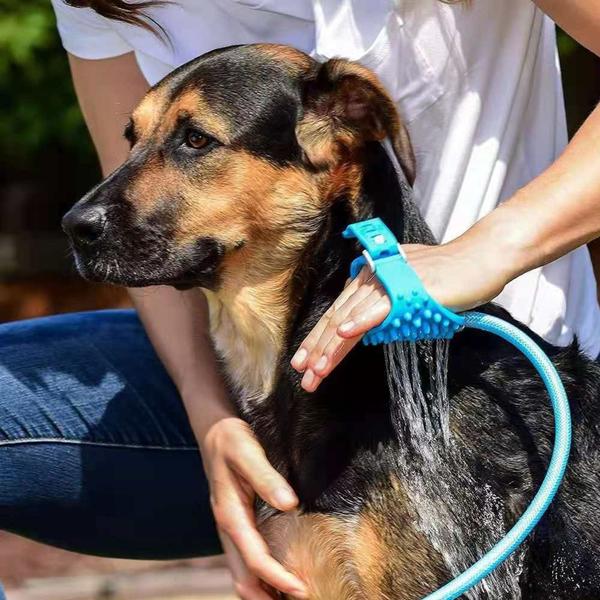 Imagem de Mangueira Pet Cães Gatos Luva Banho Massageador Chuveirinho