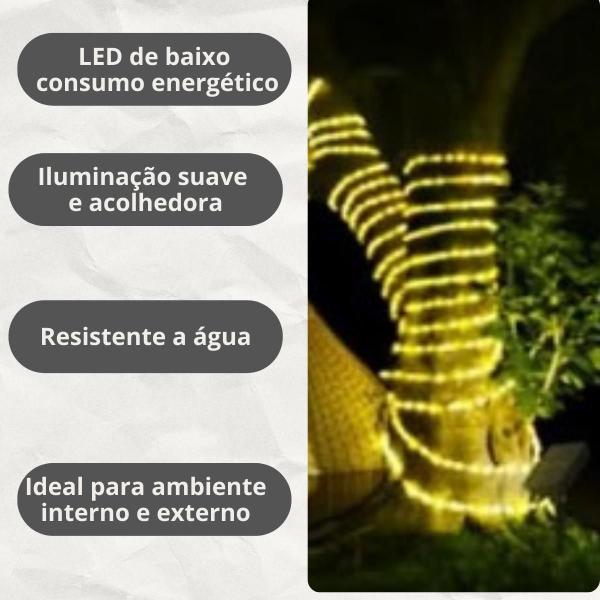 Imagem de Mangueira Pisca Pisca Luz De Natal 10 Metros 180 Leds 110v Decoração