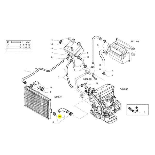 Imagem de Mangueira Radiador Água Para Iveco Daily - 503642611