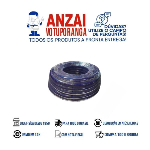 Imagem de Mangueira Siliconada Trançada 1/2 Garden Hose Tarja Branca 20m