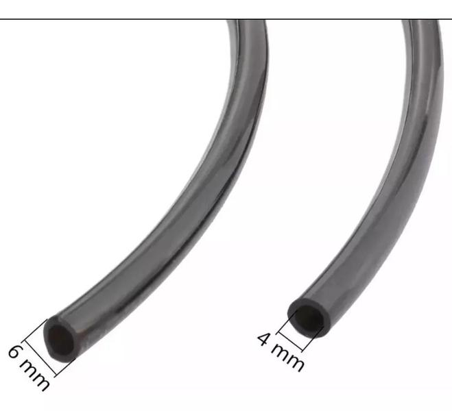 Imagem de Mangueira Silicone PRETA 4mm (100 Metros) P/ Compressor Ar