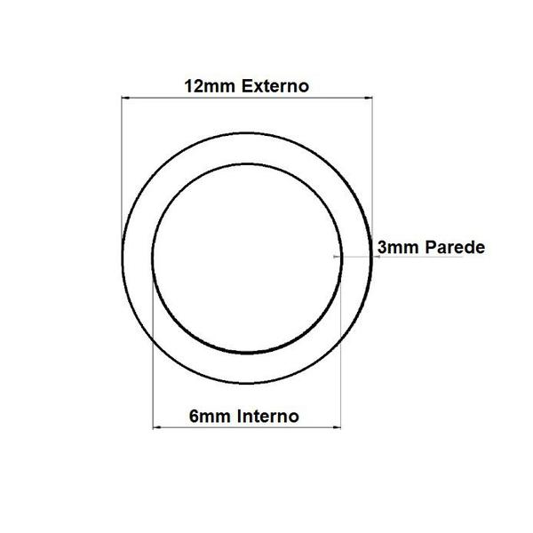 Imagem de Mangueira Tubo de Silicone 6mm x 12mm 204 Atóxico 1mt