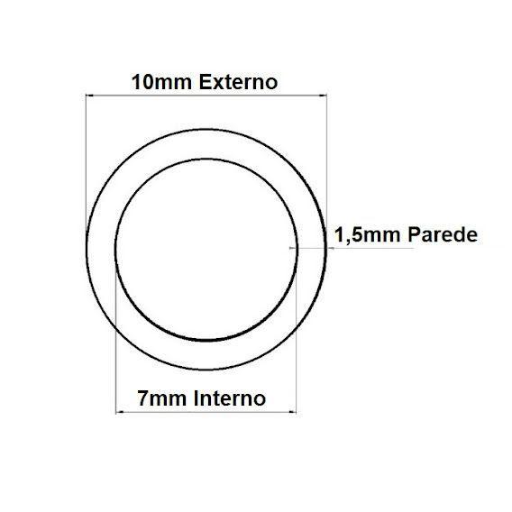 Imagem de Mangueira Tubo Pu 10mm Cristal Poliuretano Compressor Ar 4mt