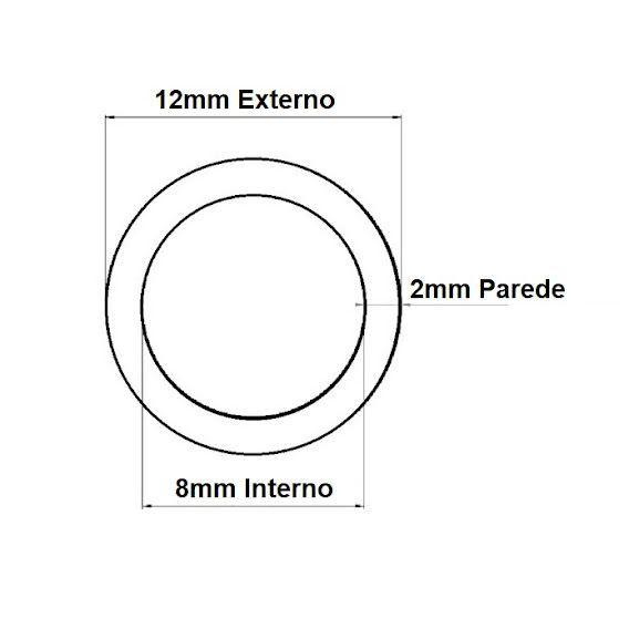 Imagem de Mangueira Tubo Pu 12mm Azul Poliuretano Compressor Ar 5mt