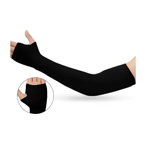 Manguito lycra c/ luva preto take care Imagem de Manguito lycra c/ luva preto take care