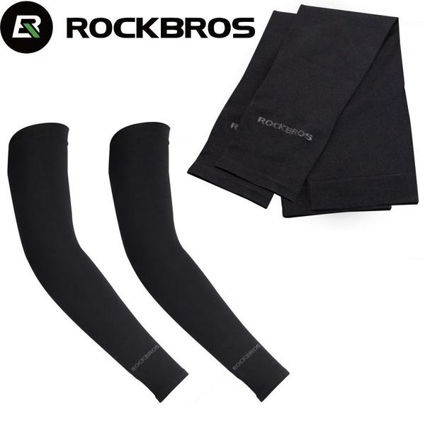 Imagem de Manguito Preto Vôlei Corrida Bicicleta Proteção Uv Unissex RockBros XT9002