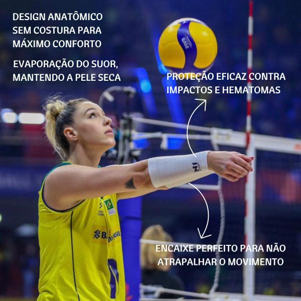 Imagem de Manguito Protetor Antebraço Volei Curto N1 Sport