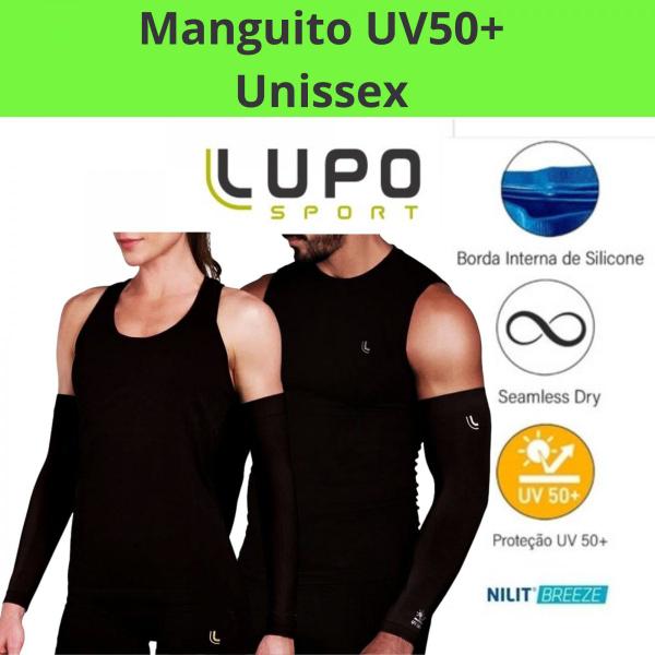 Imagem de Manguito Unisex UV Esportivo Sem Costura Adulto - Lupo