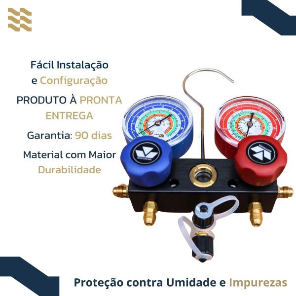 Imagem de Manifold Mastercool R12 R22 R134a 93636-mr 700376103410 R404