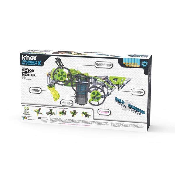 Imagem de Manivela criptográfica Dart Blaster K'NEX Cyber-X C10 com motor de mais de 8 anos