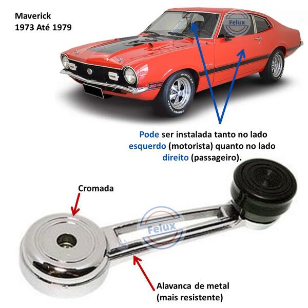 Imagem de Manivela do vidro Maverick 73-79 Cromada (Metal)