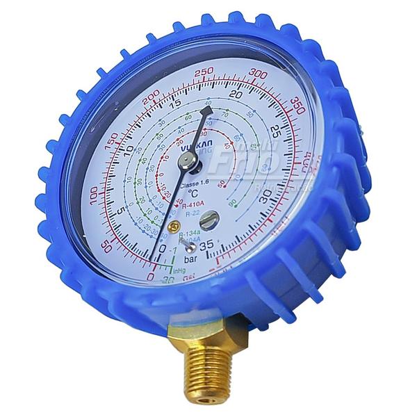 Imagem de Manômetro Baixa Vulkan Para Gás R-410A/R134/R404/R22