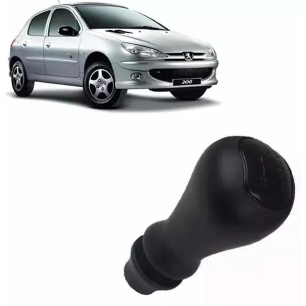 Imagem de Manopla Bola Alavanca Cambio Peugeot 106 206 207 Preta