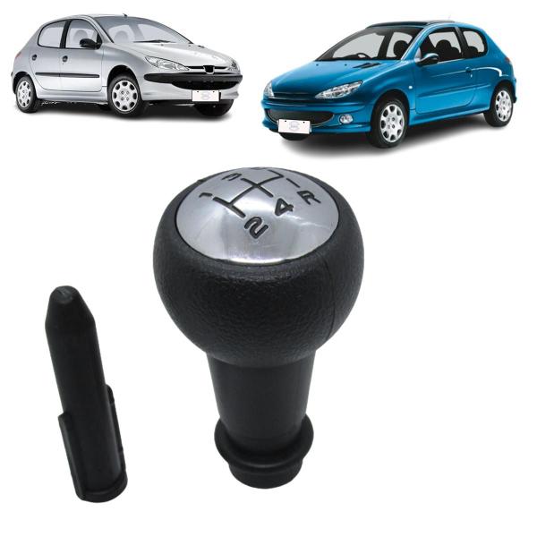 Imagem de Manopla Bola Alavanca Câmbio Peugeot 206 1999-2010 Cromada