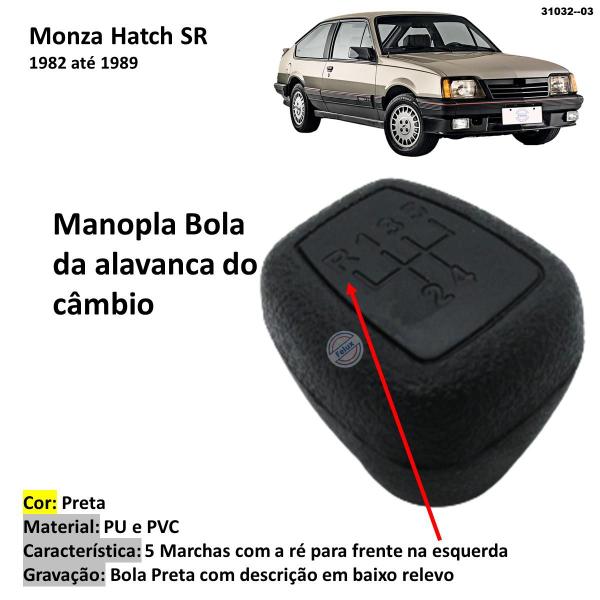 Imagem de Manopla Bola Alavanca de Câmbio Monza Hatch SR 1982-1989