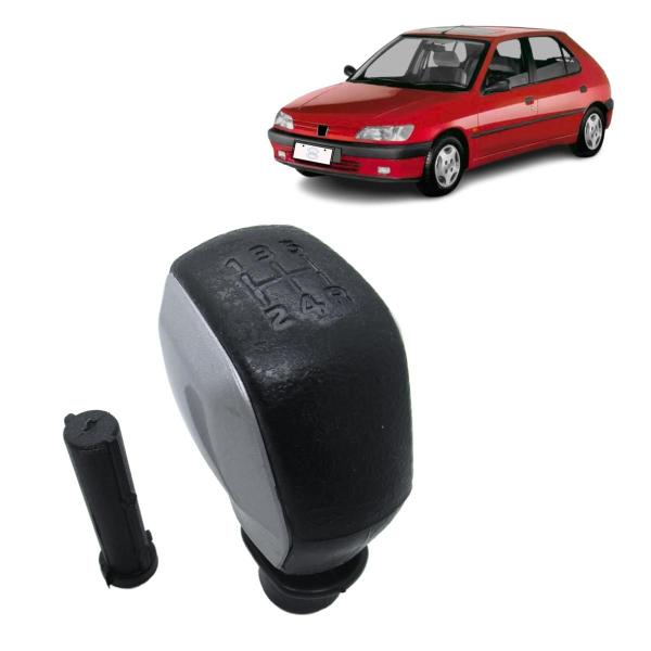 Imagem de Manopla Bola Alavanca de Câmbio Peugeot 306 1994-2001 Cinza