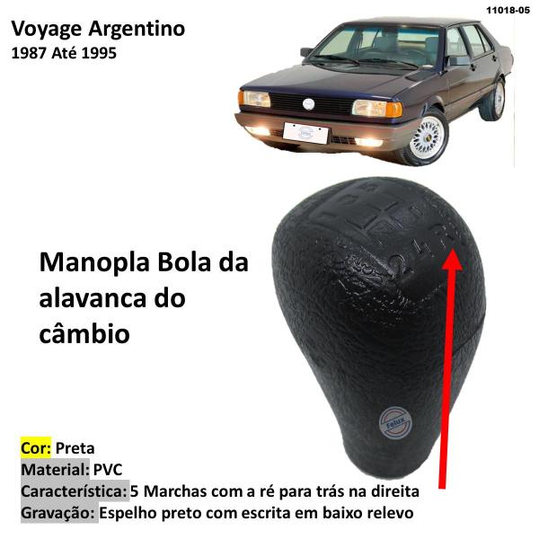 Imagem de Manopla Bola Alavanca de Câmbio Voyage Argentino 1987-1995