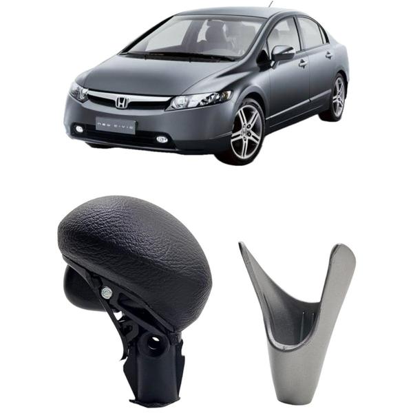 Imagem de Manopla da Alavanca Câmbio Automático Honda New Civic Lxs 2006 a 2011