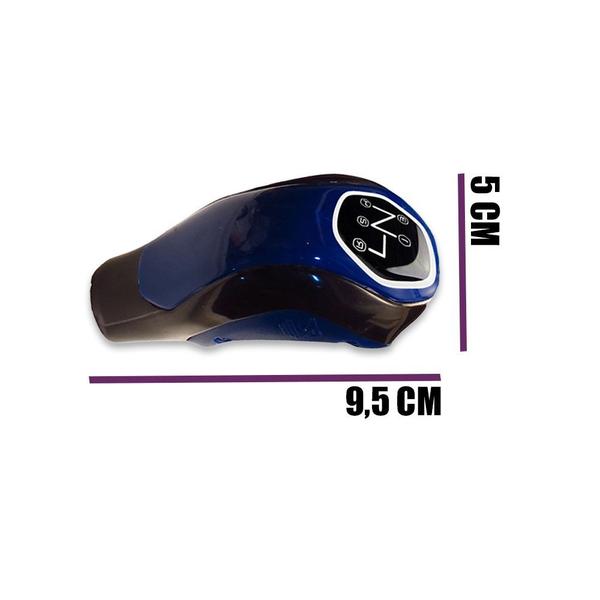 Manopla De Cambio Automotiva Kadman Azul/Preta Resinada de 4 Marchas - SHEKPARTS Imagem de Manopla De Cambio Automotiva Kadman Azul/Preta Resinada de 4 Marchas